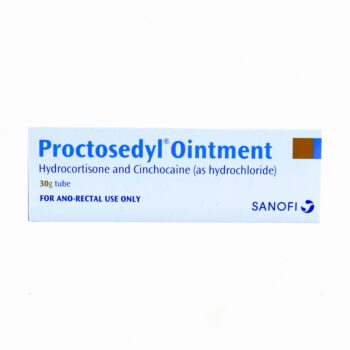 Box of Proctosedyl Ointment for haemorrhoid treatment
