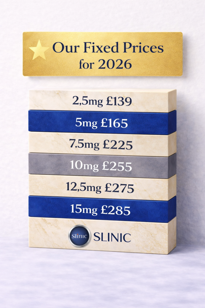 Mounjaro fixed prices UK 2026