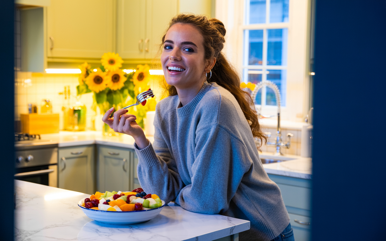 Woman following healthy eating plan whilst on mounjaro