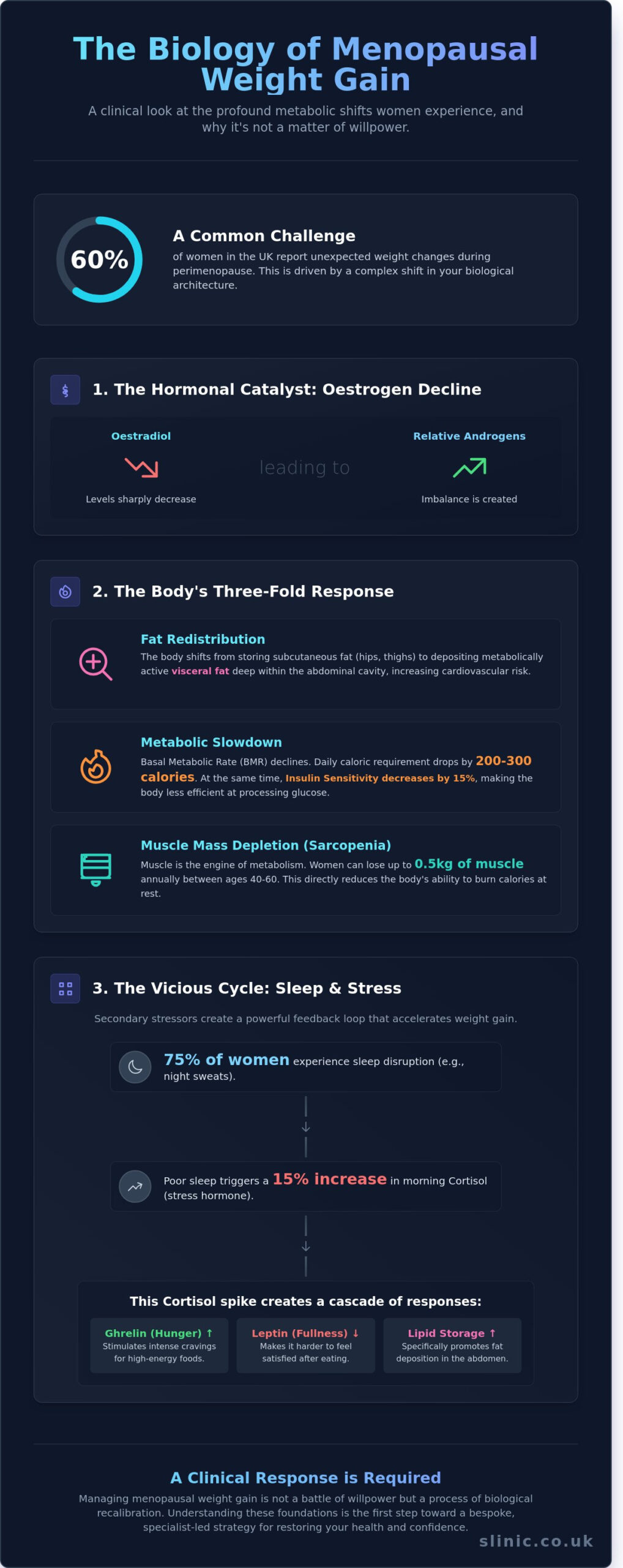 Managing Menopausal Weight Gain in the UK: A Clinical Guide for 2026 - Infographic