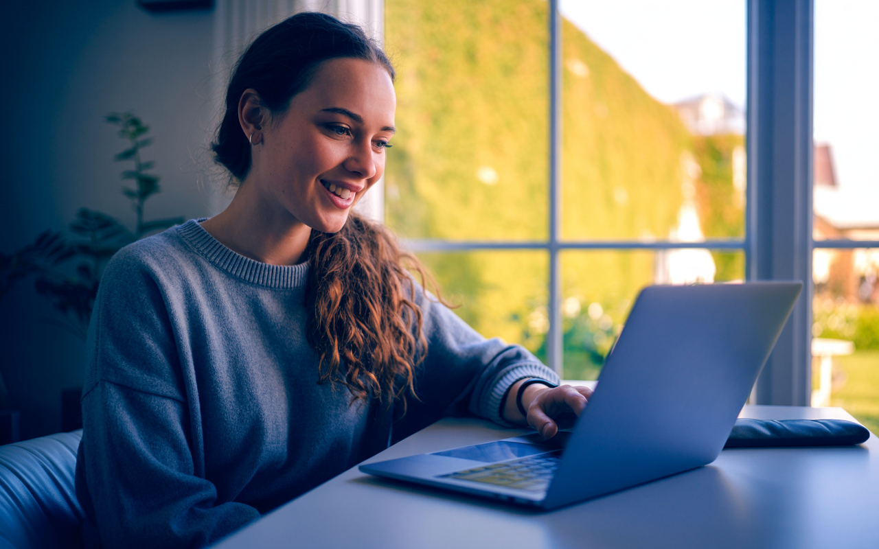 a woman on a webchat asking questions about wegovy