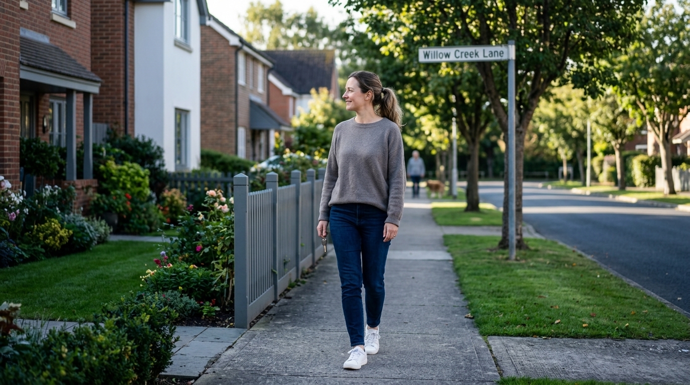 Person on a morning walk as part of Mounjaro weight loss routine