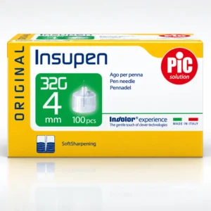 Insupen Original Pen Needles (4mm / 32G · 100 needles)