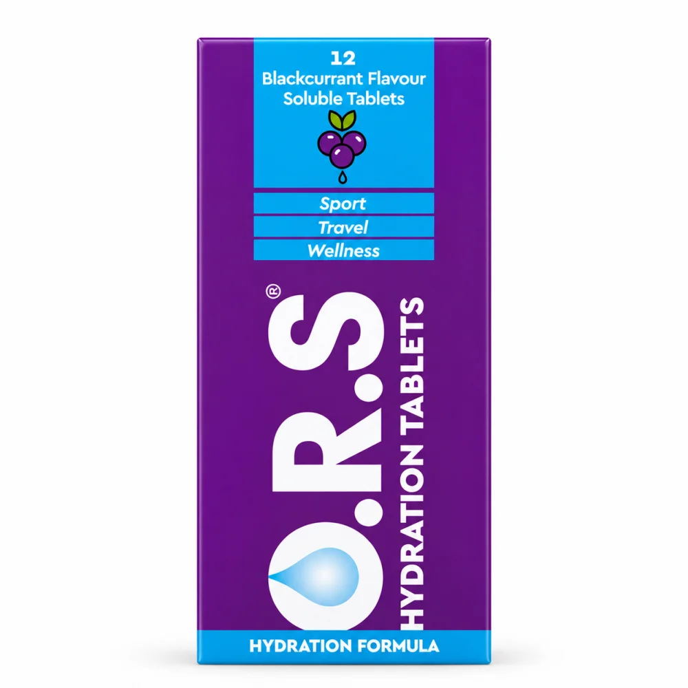 O.R.S Hydration Tablets Blackcurrant (12 soluble tablets)